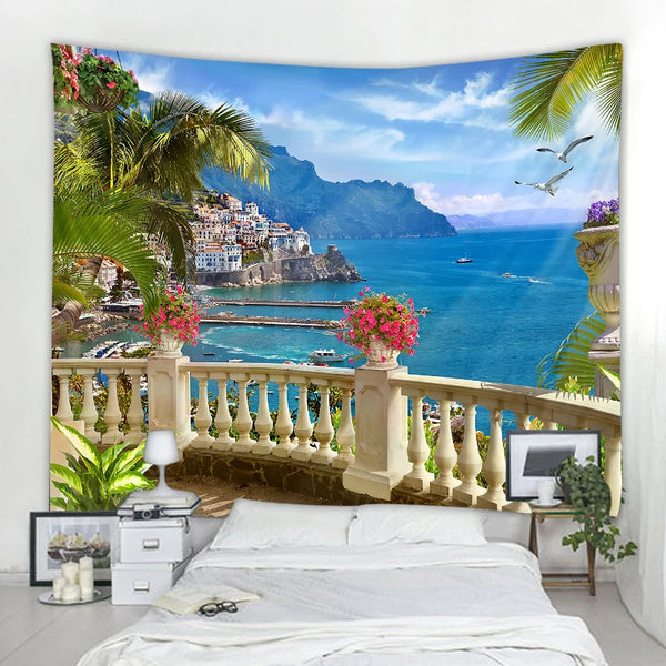 Sea View Art Tapestry-ToShay.org