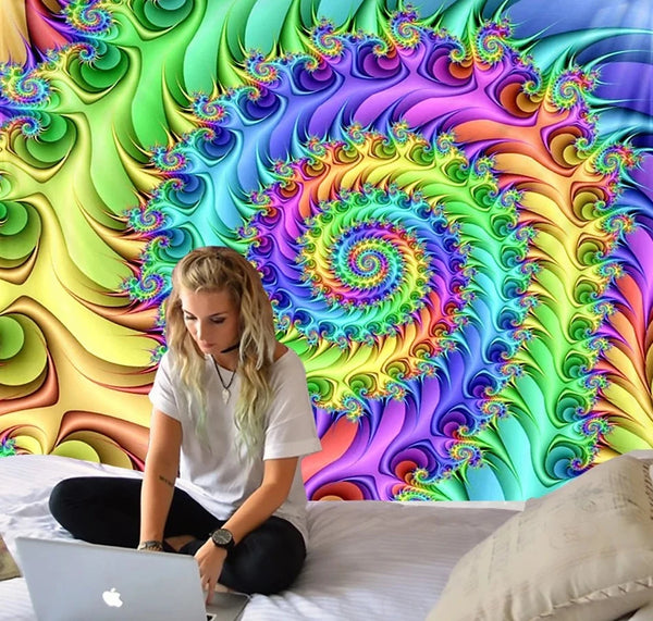 Mandala Swirl Art Tapestry-ToShay.org