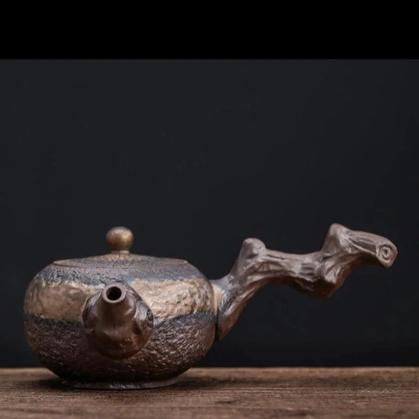 Rust Glaze Dead Wood Teapot-ToShay.org