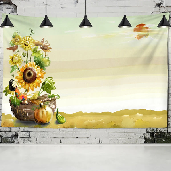 Sunflower Art Tapestry-ToShay.org