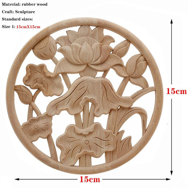 Wood Carved Flower Panel-ToShay.org