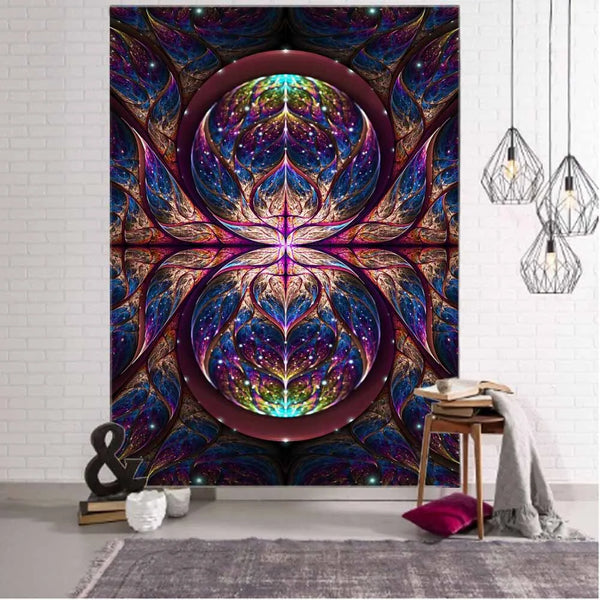 Psychedelic Fractal Art Tapestry-ToShay.org