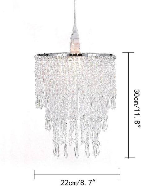 Crystal Bead Chain Chandelier-ToShay.org