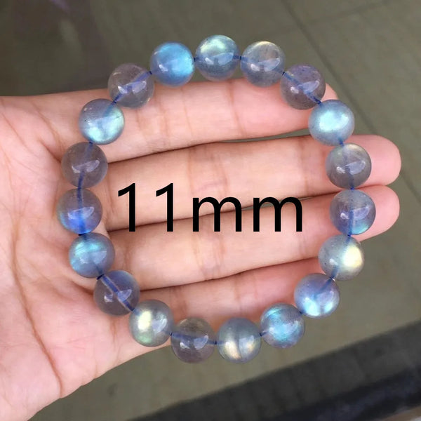 Blue Light Labradorite Bead Bracelet-ToShay.org