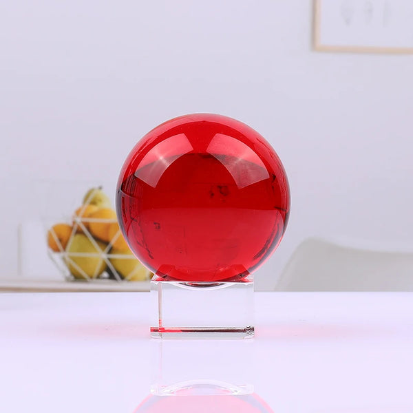 Red Clear Crystal Ball-ToShay.org