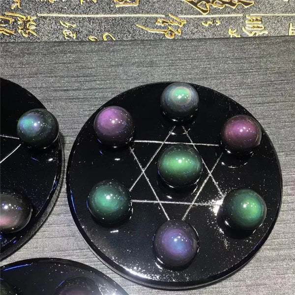 Rainbow Obsidian Seven Star Array-ToShay.org