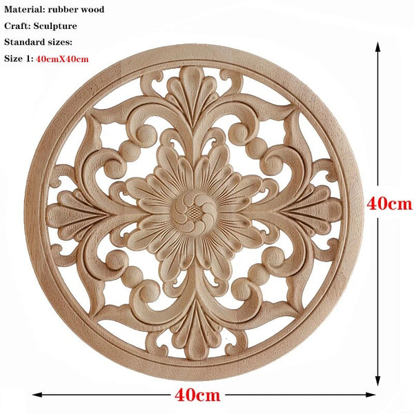 Wood Carved Flower Panel-ToShay.org