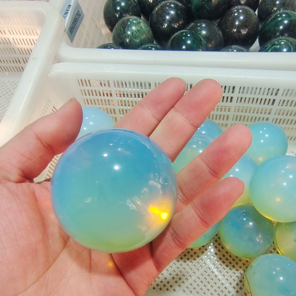 White Opalite Ball-ToShay.org