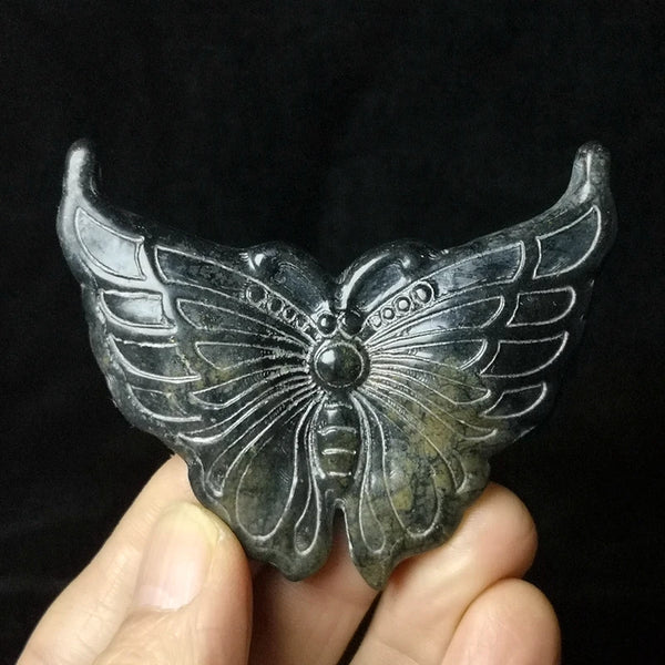 Green Magnet Meteorite Jade Butterfly-ToShay.org