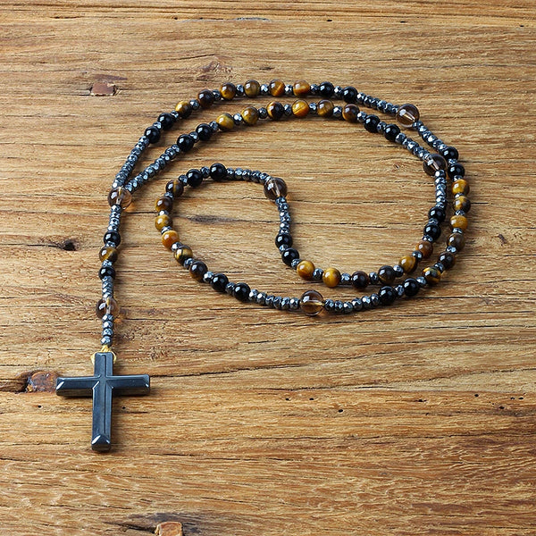 Black Onyx Rosary Beads-ToShay.org