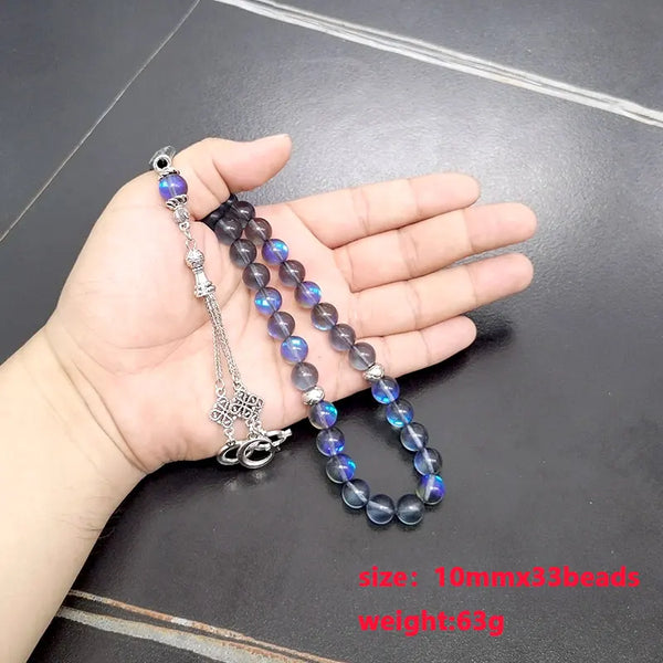 Blue Crystal Prayer Beads-ToShay.org