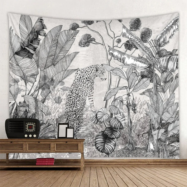 Jungle Animal Art Tapestry-ToShay.org