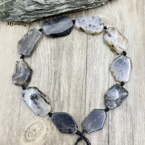 Mixed Quartz Crystal Slice Beads-ToShay.org