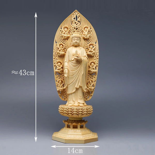 Wood Bodhisattva Statue-ToShay.org