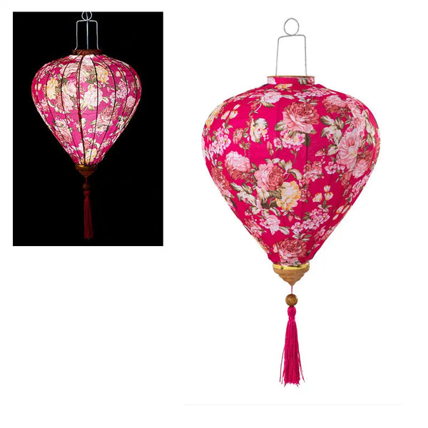 Flower Print Cloth Lantern-ToShay.org