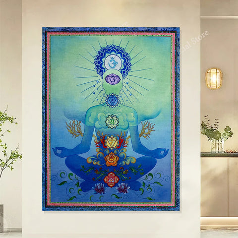 Chakra Meditation Tapestry-ToShay.org