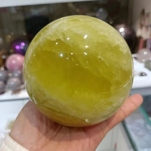 Yellow Quartz Ball-ToShay.org