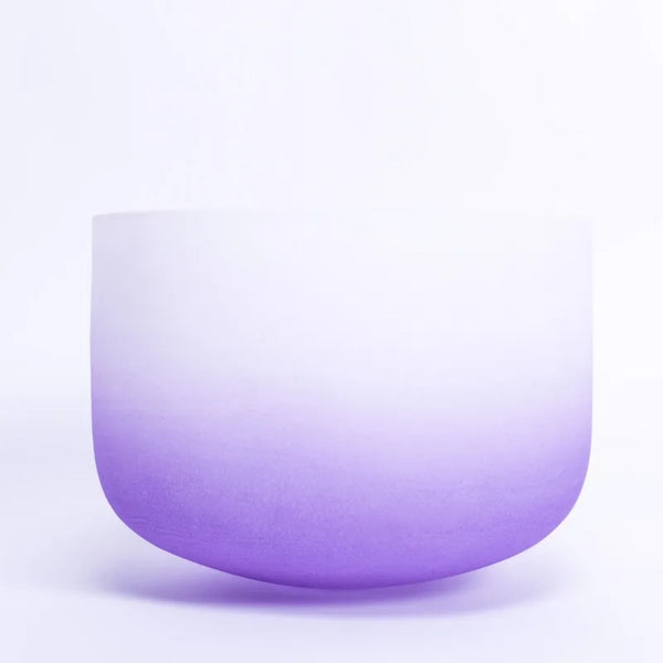 Purple Frosted Crystal Bowls-ToShay.org