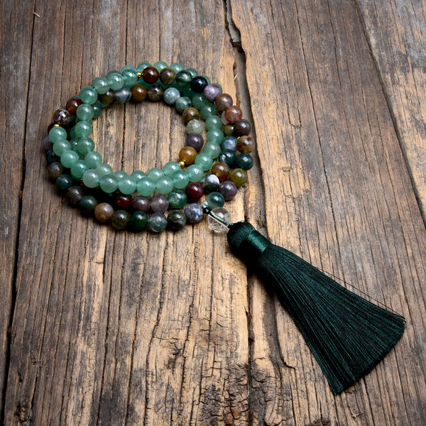 Green Aventurine Mala Beads-ToShay.org