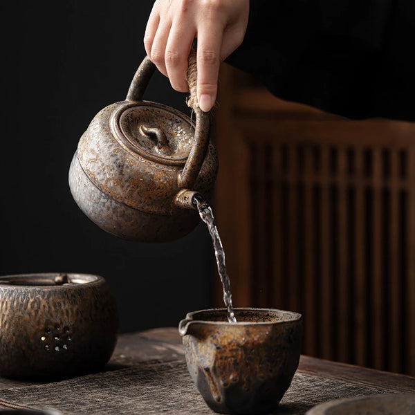 Rust Glaze Ceramic Teapot-ToShay.org