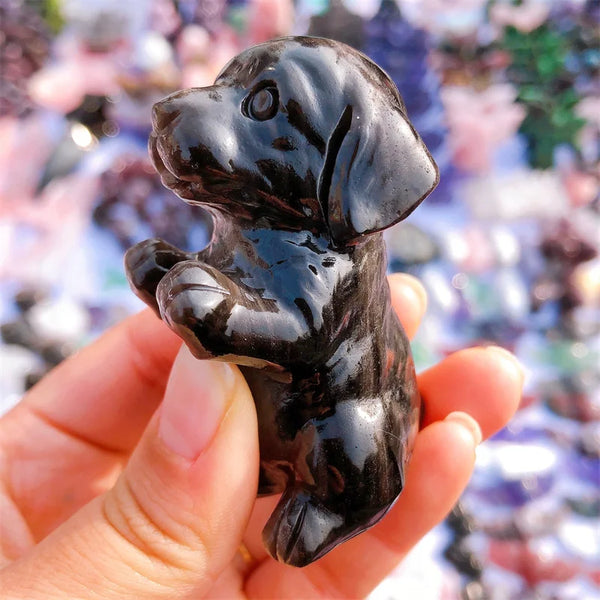 Silver Obsidian Dog-ToShay.org