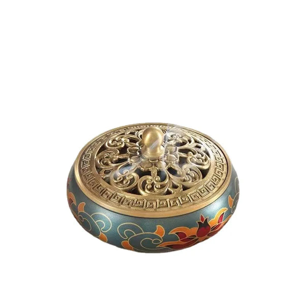 Glazed Copper Incense Burner-ToShay.org