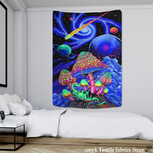 Mushroom Art Tapestry-ToShay.org