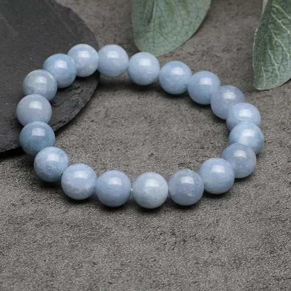 Blue Chalcedony Bead Bracelets-ToShay.org