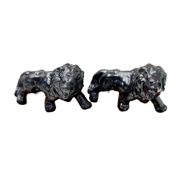 Black Obsidian Lion Statue-ToShay.org