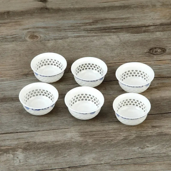 White Ceramic Teacup Sets-ToShay.org