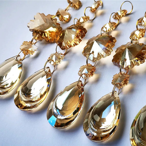 Champagne Crystal Pendants-ToShay.org