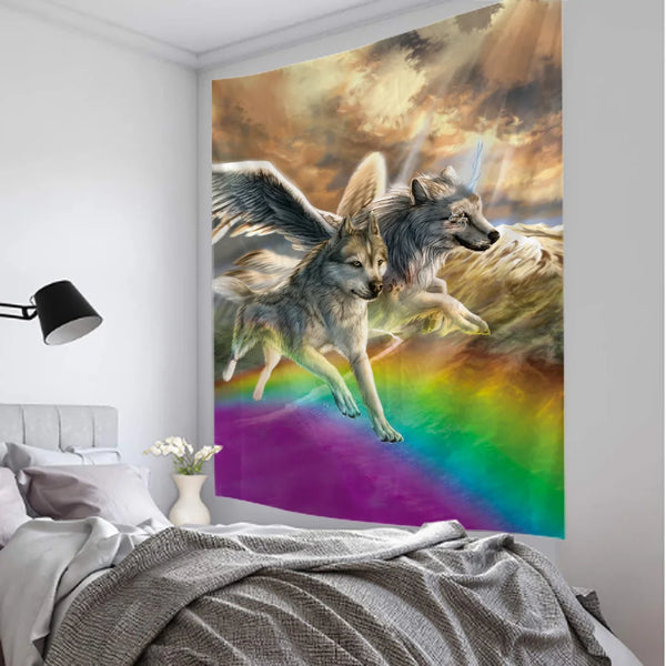 Wolf Art Tapestry-ToShay.org