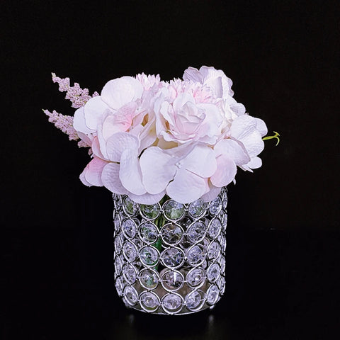 Crystal Bead Flower Vase-ToShay.org