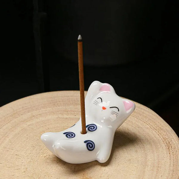 Cat Rabbit Stick Incense Holder-ToShay.org