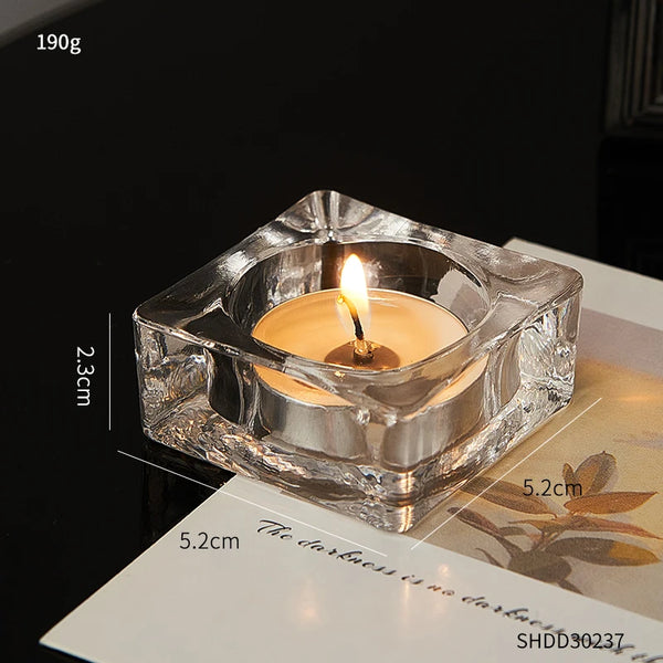 Clear Glass Tealight Holders-ToShay.org