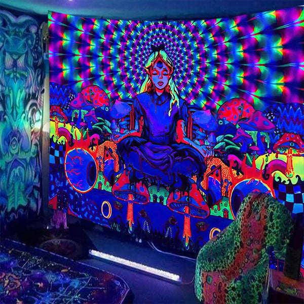 Fluorescent Art Tapestry-ToShay.org