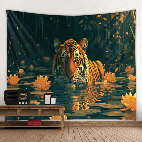 Tiger Art Tapestry-ToShay.org