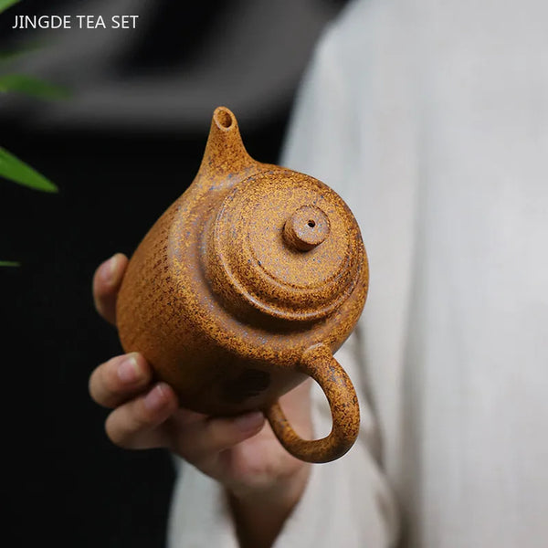 Yellow Yixing Clay Teapot-ToShay.org