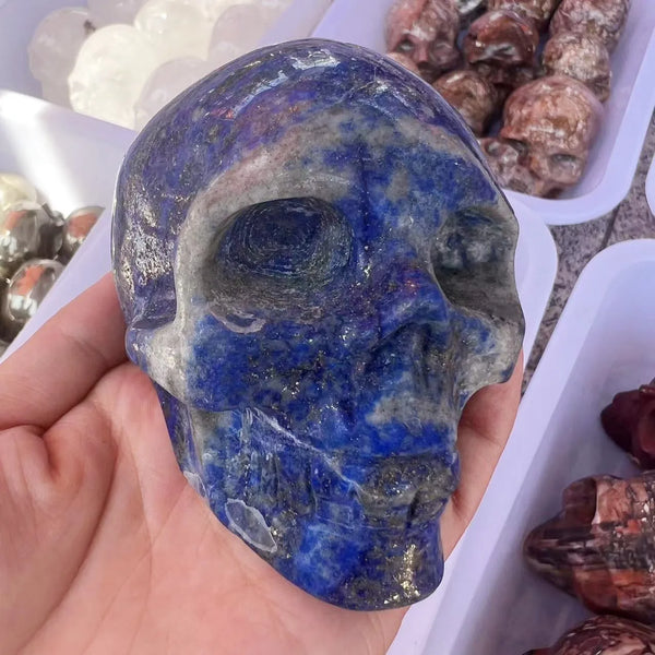 Blue Lapis Lazuli Skull-ToShay.org