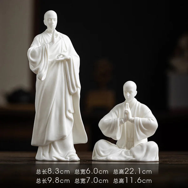 White Porcelain Monk-ToShay.org