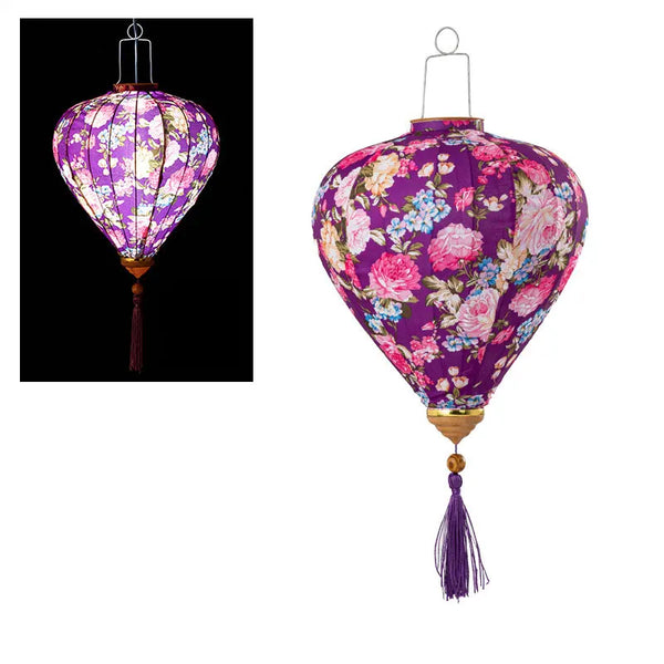 Flower Print Cloth Lantern-ToShay.org