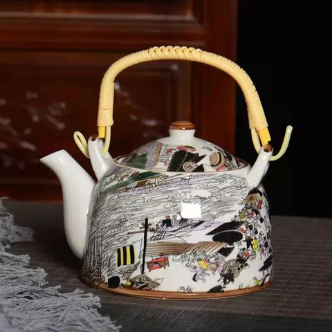 Glaze Porcelain Tea Pot-ToShay.org