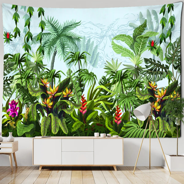 Tropical Plant Tapestry-ToShay.org