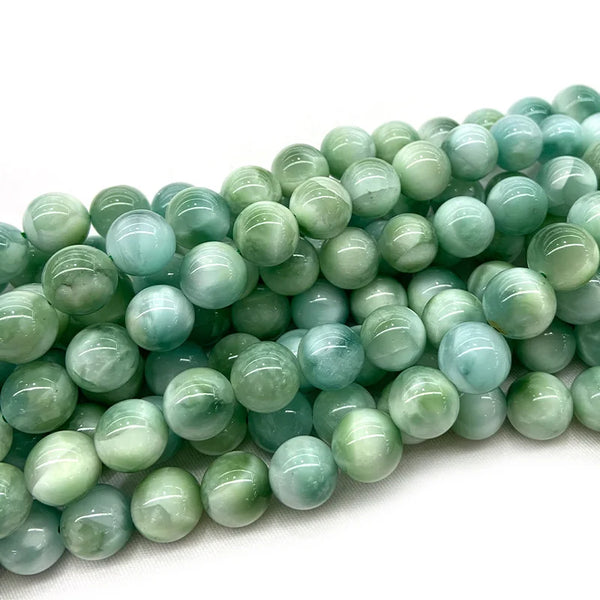 Green Larimar Peacock Beads-ToShay.org