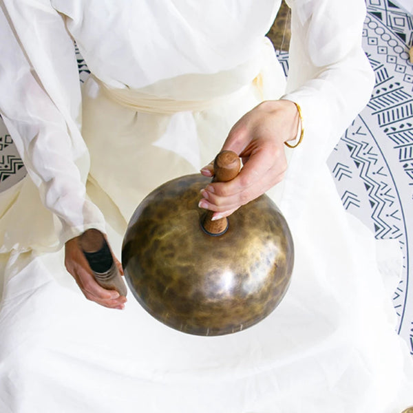 Tibetan Handle Singing Bowl-ToShay.org