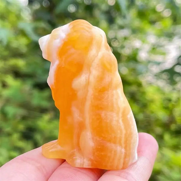 Orange Calcite Lion-ToShay.org