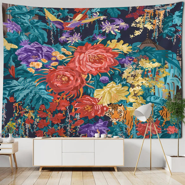 Mushroom Forest Art Tapestry-ToShay.org