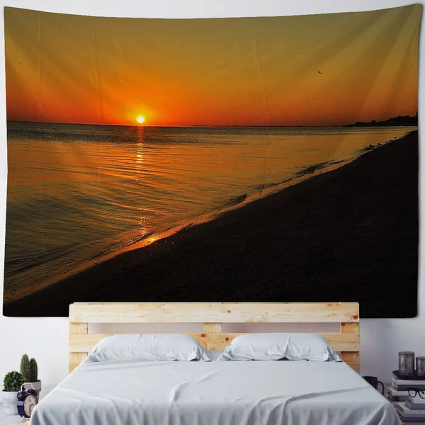 Seaside Sunset Tapestry-ToShay.org