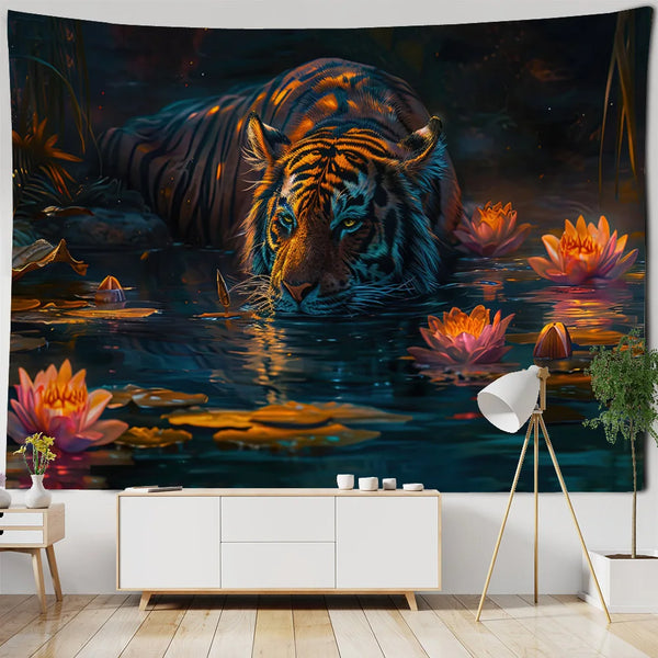 Tiger Art Tapestry-ToShay.org