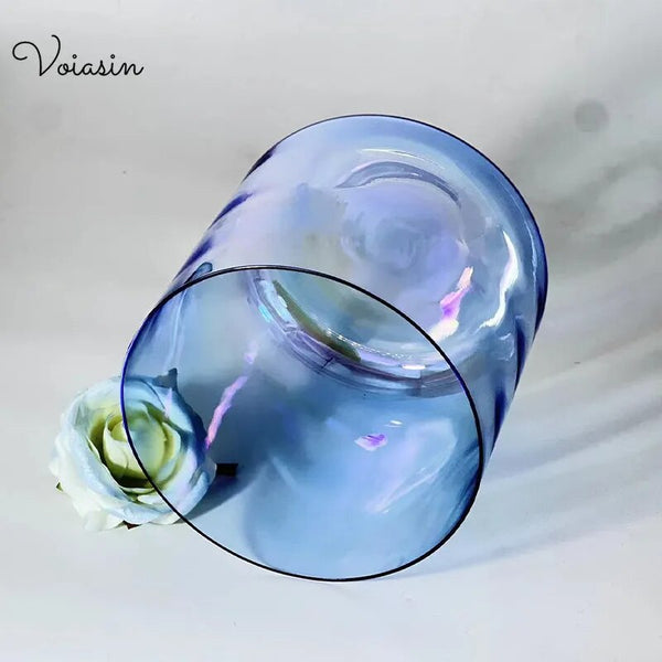 Blue Clear Crystal Singing Bowl-ToShay.org